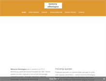Tablet Screenshot of memoria-ethnologica.ro